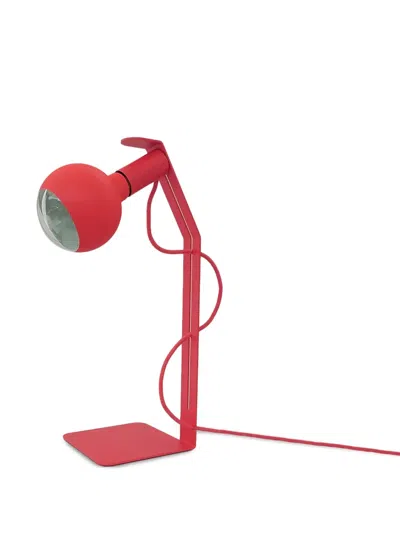 Filotto Koso Lucia Spherical-shade Metal Desk Lamp (50cm) In Red