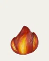 Fils Unique Men's Painted Flame Cufflinks