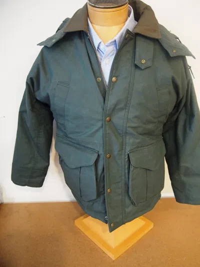Pre-owned Filson 100% Wax Cotton Ranger Insulated Hooded Field Jacket Xs $595 Green
