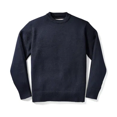 Pre-owned Filson 11010691 Men's Xl Merino Wool Knit Dark Navy Crew Neck Guide Sweater Usa In Blue