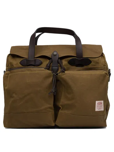 Filson 24 Hour Tin Briefcase Handbags In Brown