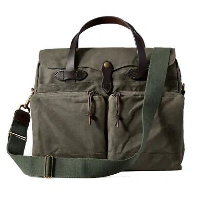 Pre-owned Filson 24-hour Tin Briefcase Otter Green
