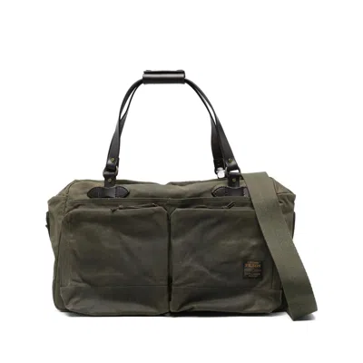 Filson 48-hour Tin Cloth Cotton Duffle Bag In Green