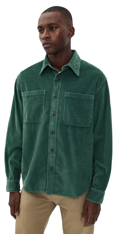 Filson 6-wale Corduroy Shirt Seabed Green