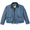 Filson Aviator Short Work Jacket In Blue