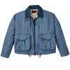 Filson Aviator Short Work Jacket In Blue