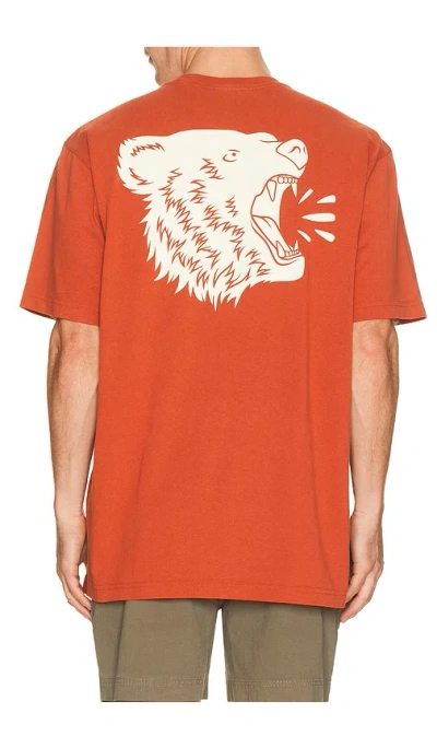 Filson Bear Graphic Tee In Red