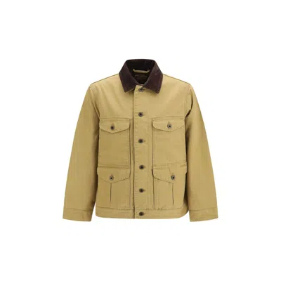Filson Beige Cotton Full-length Jacket In Neutral