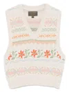 Filson Beige Jacquard Cotton Sweater In Pink