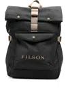Filson Scout Roll-top Buckle Backpack In Black