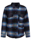 Filson Wool Blend Overshirt Jacket In Blue