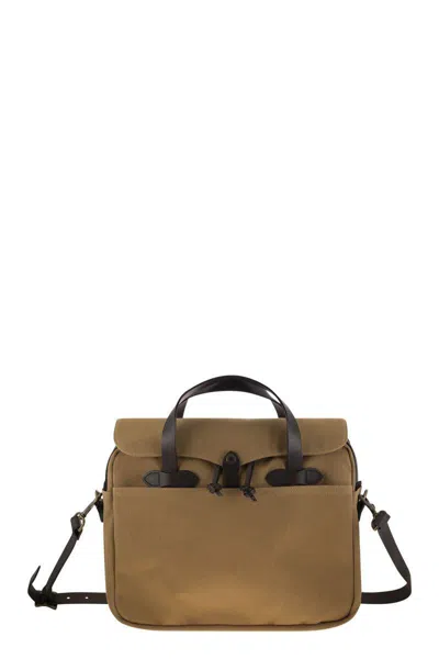 Filson Briefcase In Rugged Twill In Brown | ModeSens