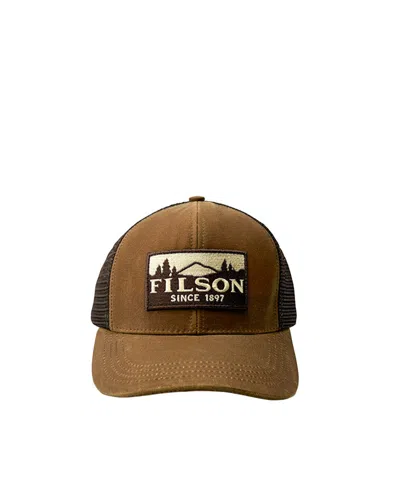 Filson Brown Scenic Logo Baseball Hat