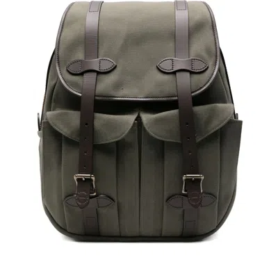 Filson Buckle-straps Backpack In Green