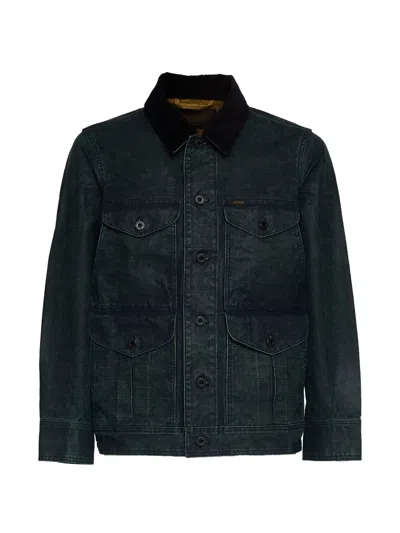 Filson Button Corduroy Collar Jacket In Blue