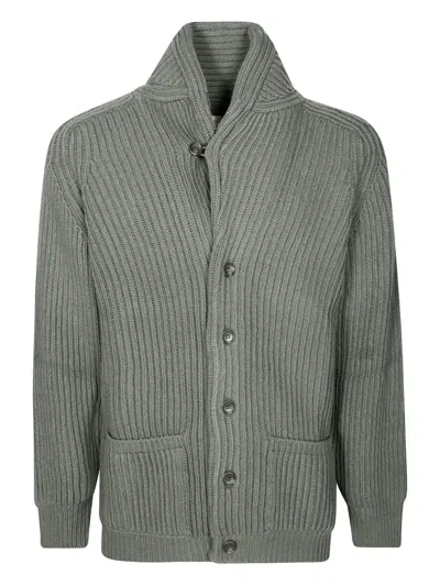 Filson Buttoned Cardigan In Green