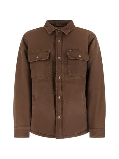 Filson Button-up Chest-pocket Jacket In Brown