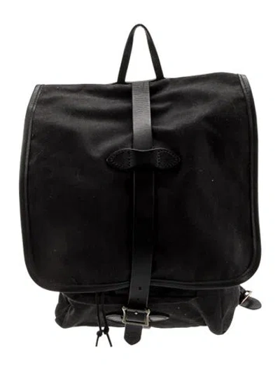 Pre-owned Filson Canvas Backpack In Black