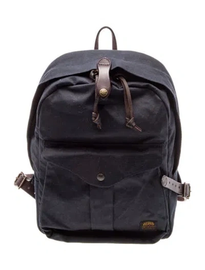 Pre-owned Filson Canvas Backpack In Blue
