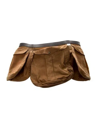 Pre-owned Filson Canvas Belt Bag In Brown