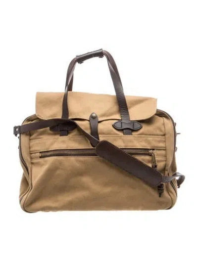 Pre-owned Filson Canvas Crossbody Bag In Brown