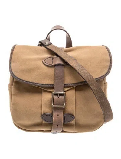Pre-owned Filson Canvas Crossbody Bag In Green