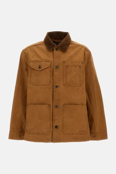Filson Corduroy-collar Shirt Jacket In Brown