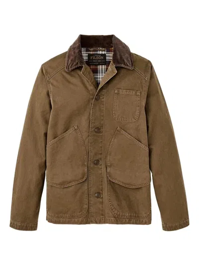 FILSON FILSON "CANVAS OUTFITTER WITH SUGAR FINISH" JACKET