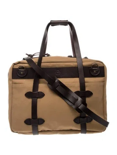 Pre-owned Filson Canvas Shoulder Bag In Brown