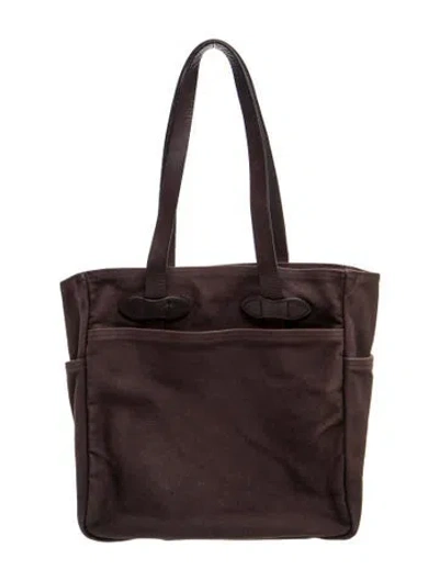 Pre-owned Filson Canvas Tote In Brown