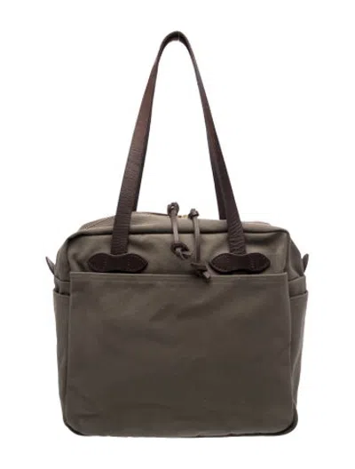 Pre-owned Filson Canvas Tote In Green