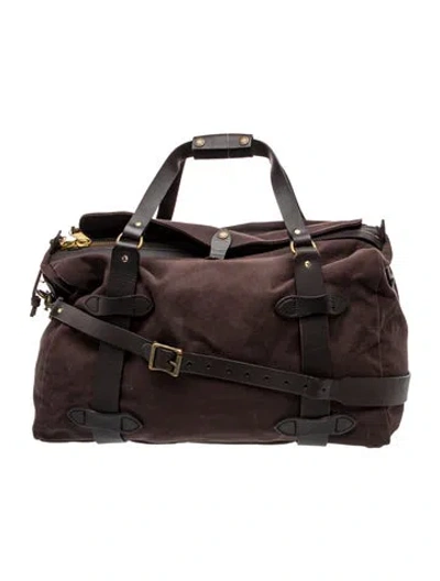 Pre-owned Filson Canvas Weekender Bag In Black