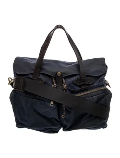 Pre-owned Filson Canvas Weekender Bag In Blue