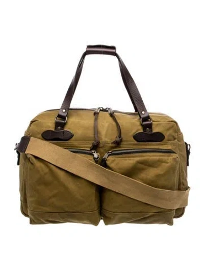 Pre-owned Filson Canvas Weekender Bag In Brown