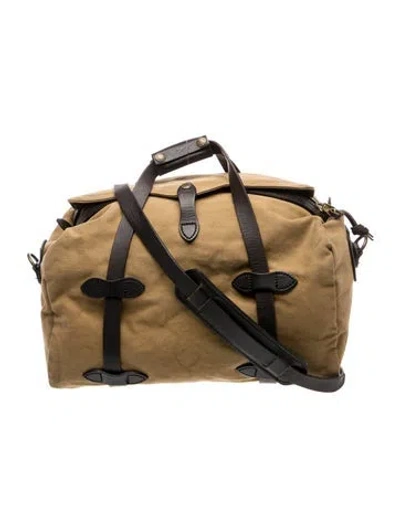 Pre-owned Filson Canvas Weekender Bag In Brown