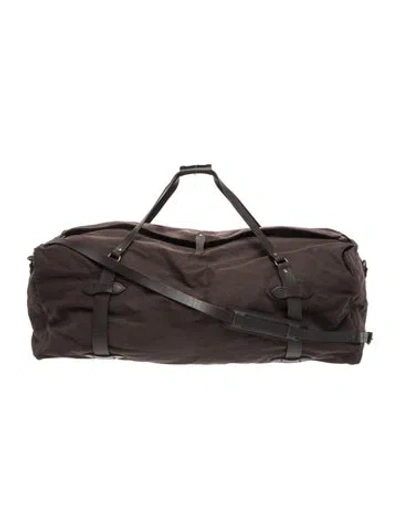 Pre-owned Filson Canvas Weekender Bag In Brown