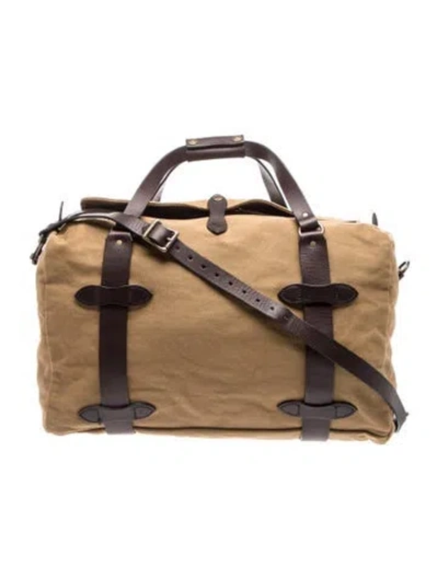 Pre-owned Filson Canvas Weekender Bag In Brown