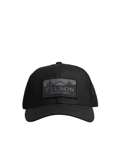 Filson Cappellino Waxed Logger Black In Orange