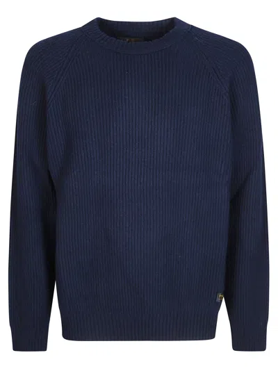Filson Cascade Rib Crewneck Wool Sweater In Blue