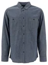Filson Double-pocket Cotton Shirt In Blue