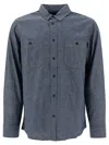 Filson Double-pocket Cotton Shirt In Blue