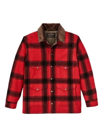Filson Check-pattern Shirt Jacket In Red