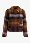Filson Red Wool Polyester Jacket In Multi