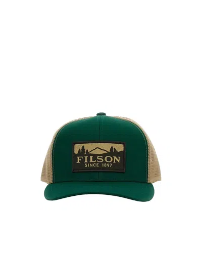 Filson Classic Cotton Hat For Men In Pine / Brown