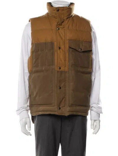 Pre-owned Filson Colorblock Pattern Vest In Brown