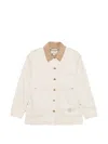 Filson Boxy Denim Contrast Collar Jacket In White