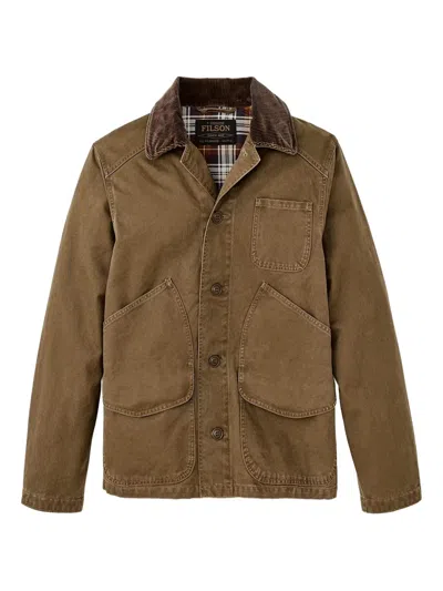 FILSON CORDUROY-COLLAR COTTON JACKET