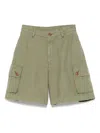 Filson Cotton Cargo Shorts In Green