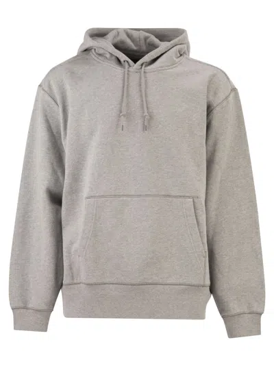 Filson Cotton Hooded Sweatshirt With Kangaroo Pocket In Gray