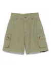 Filson Cotton Cargo Shorts In Green